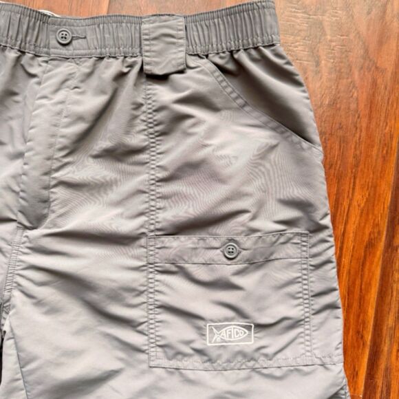 AFTCO Nylon Shorts 40” Grey Outdoor Fishing Camping Cargo Outdoor Hiking Stretch - Picture 9 of 16